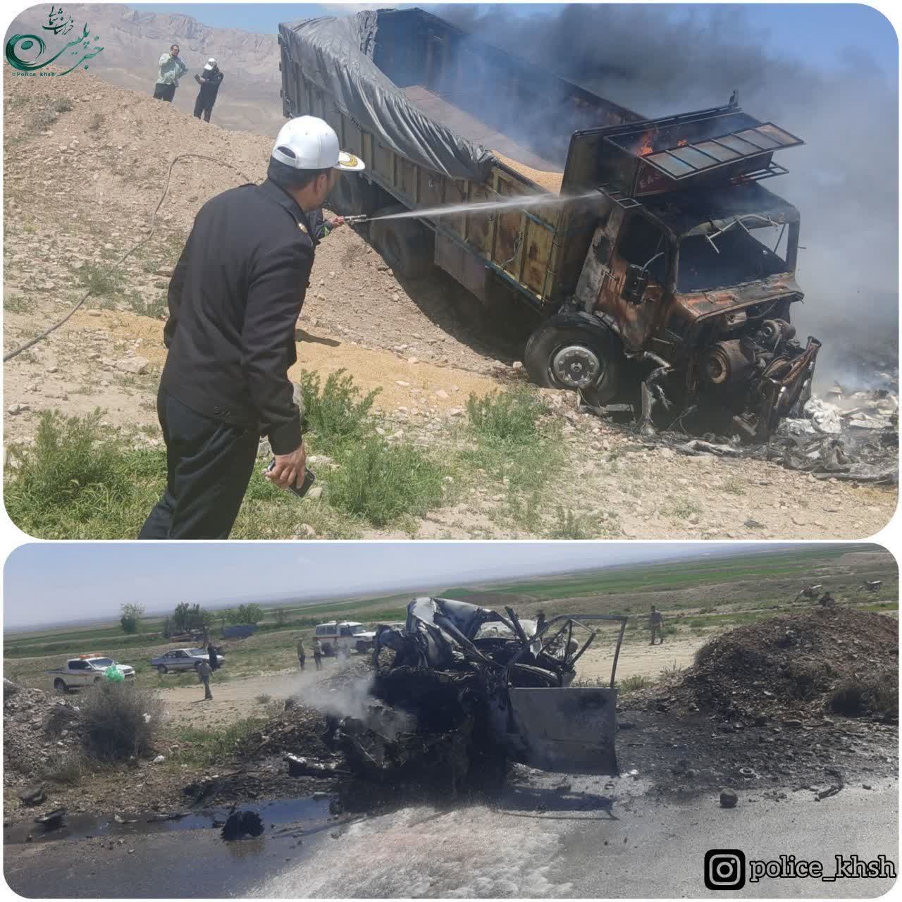 ۸  کشته در ۲ تصادف آتشین