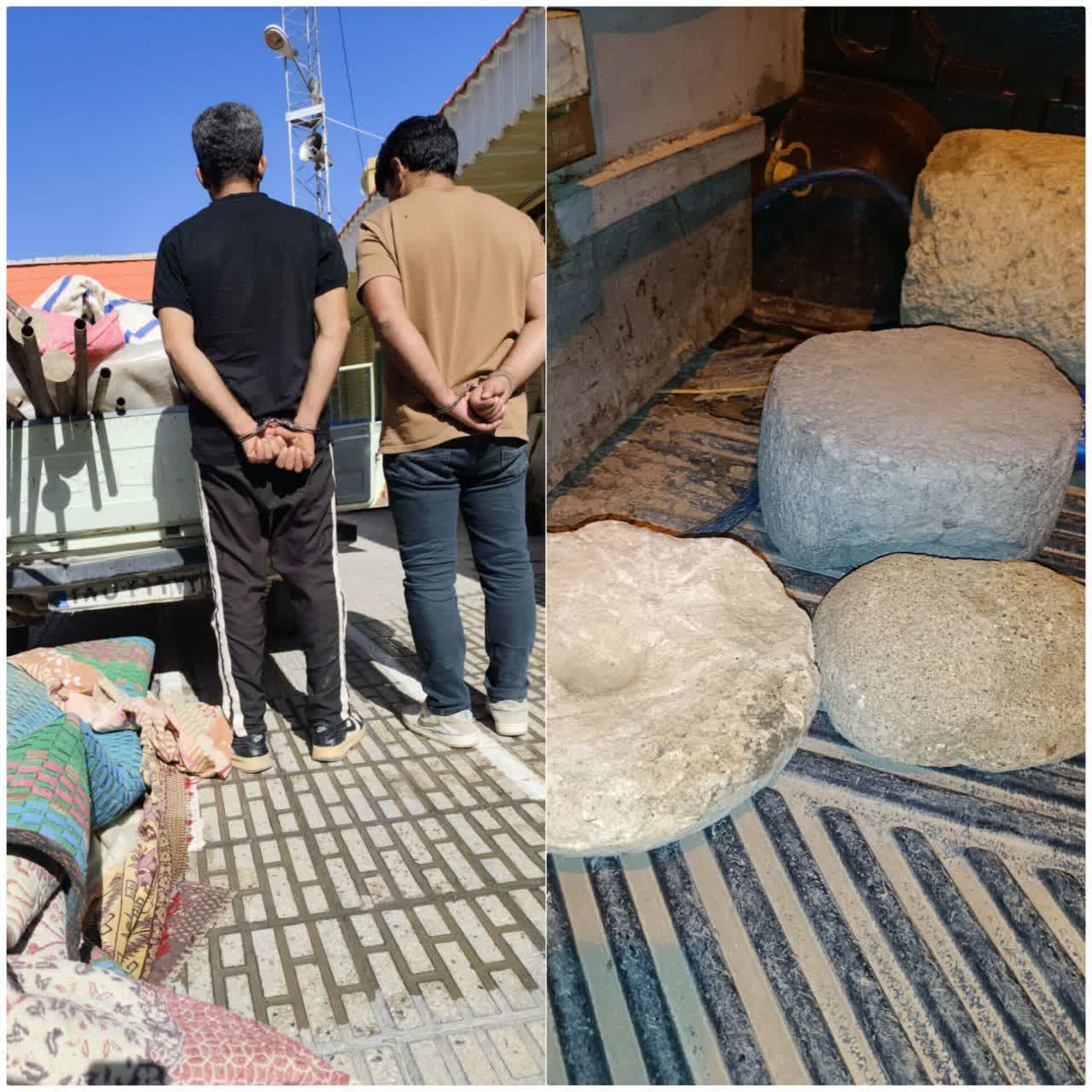 کشف ۴ پایه‌ستون تاریخی در مرودشت