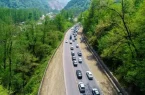 ترافیک سنگین در محور هراز ترافیک سنگین در محور هراز