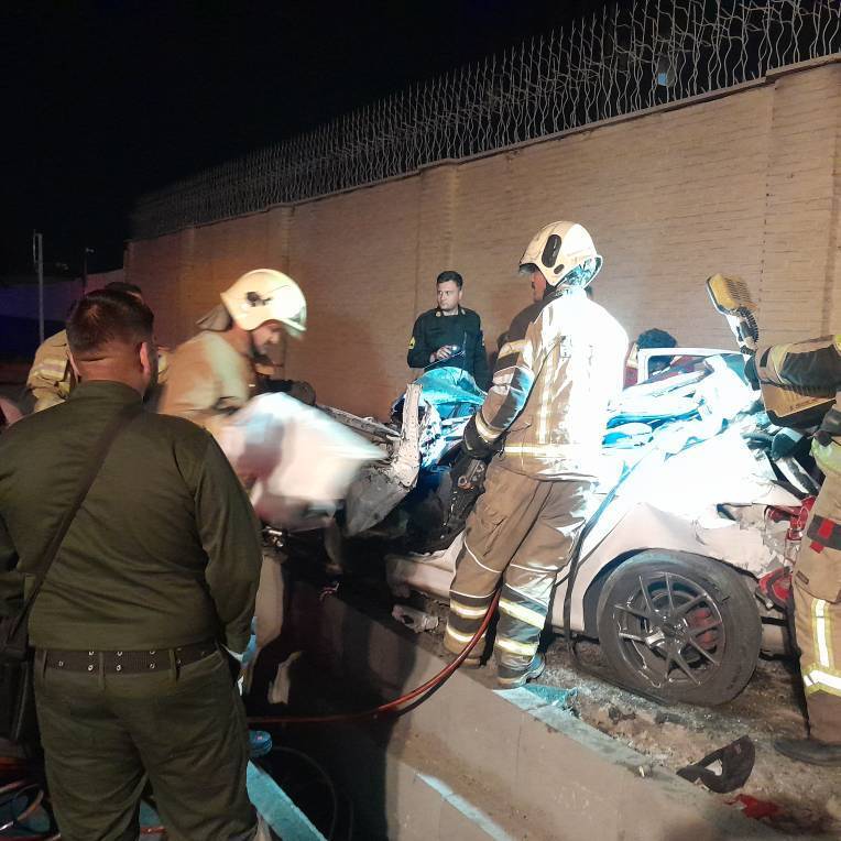 مرگ تلخ دو جوان در لشگری؛ پایان یک رانندگی پرسرعت