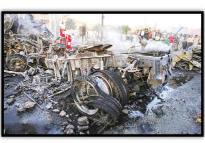جاده در چند ثانیه جهنم شد؛ 11 قربانی جاده در چند ثانیه جهنم شد؛ ۱۱ قربانی
